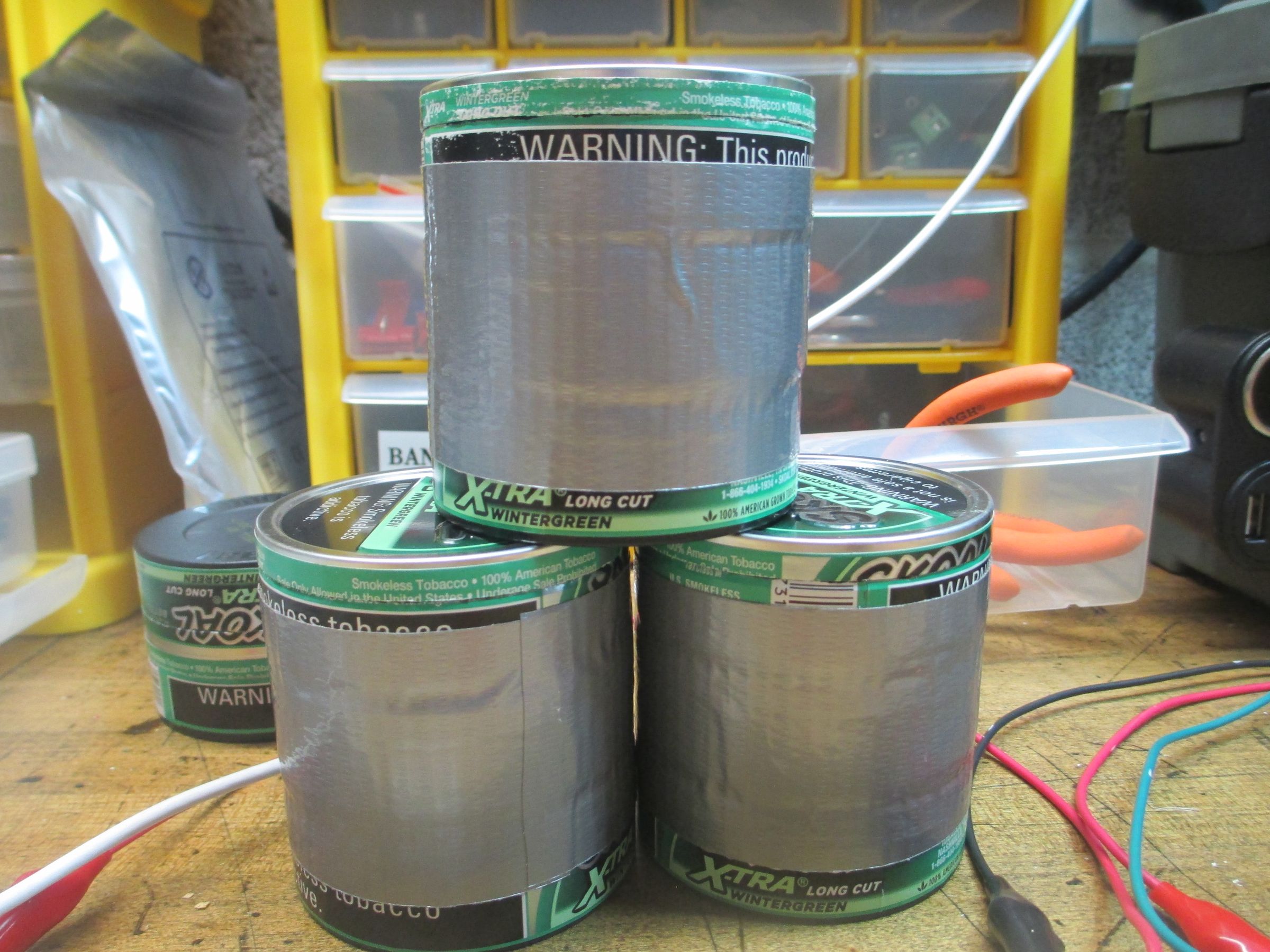 Tobacco Can and Duct Tape Shelf Supports : 12 Steps - Instructables