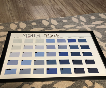 DIY Dry Erase Calendar Using a Picture Frame 