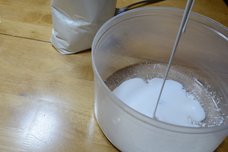 Mix PVA and Cornstarch 