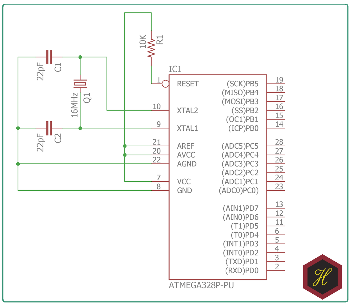 Make Basic Breadboard Setup for ATmega328P