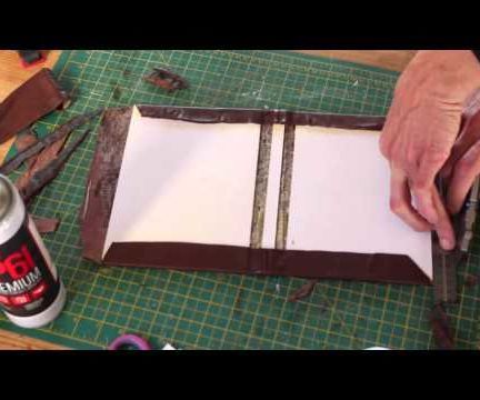 how to make a leather bound hardback notebook or journal