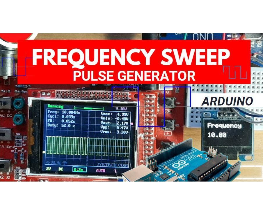 Arduino Pulse Generator Frequency Sweep