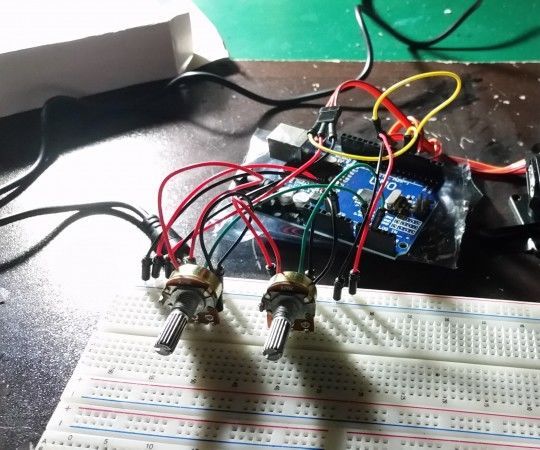 Arduino Pan Tilt Controlled 