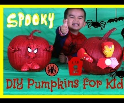 Spiderman Pumpkin Push in DIY 