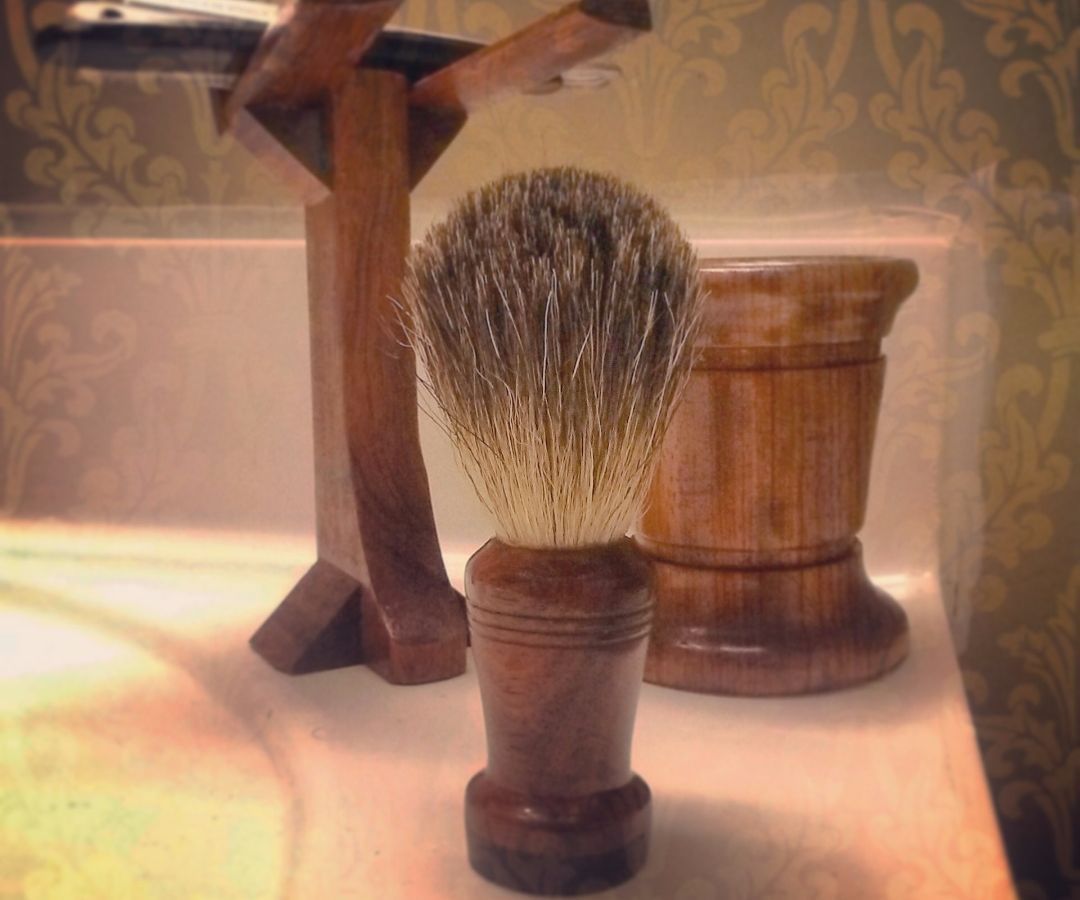 Old Fashion Straight Razor Brush