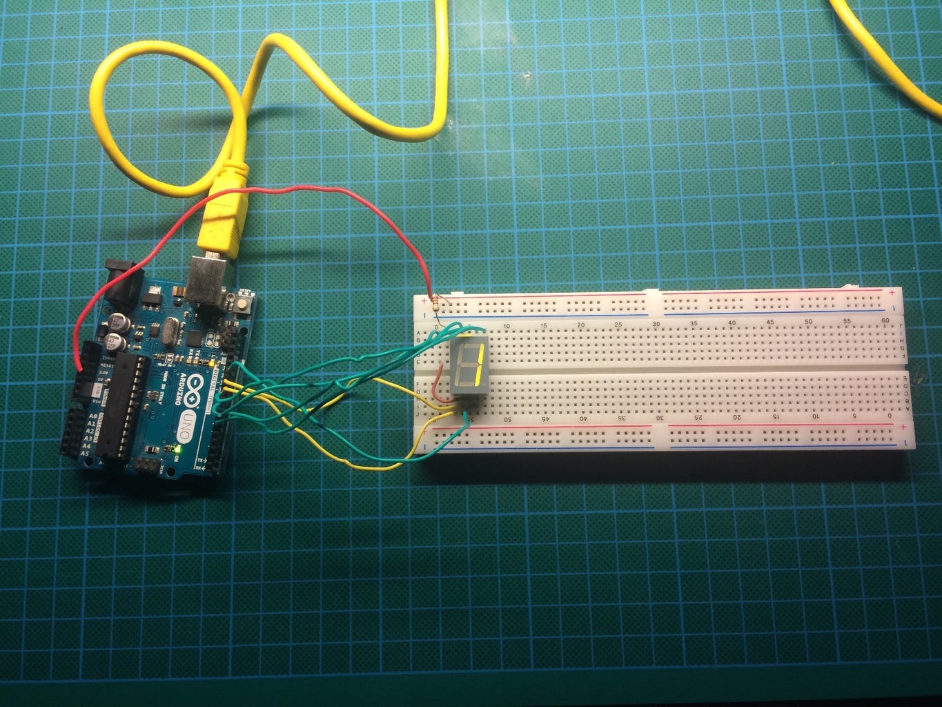 Arduino Decimal Counter With 7 Segment Display : 4 Steps (with Pictures ...