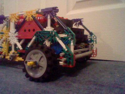 Knex Car With Large Trunk Space Crash Test.