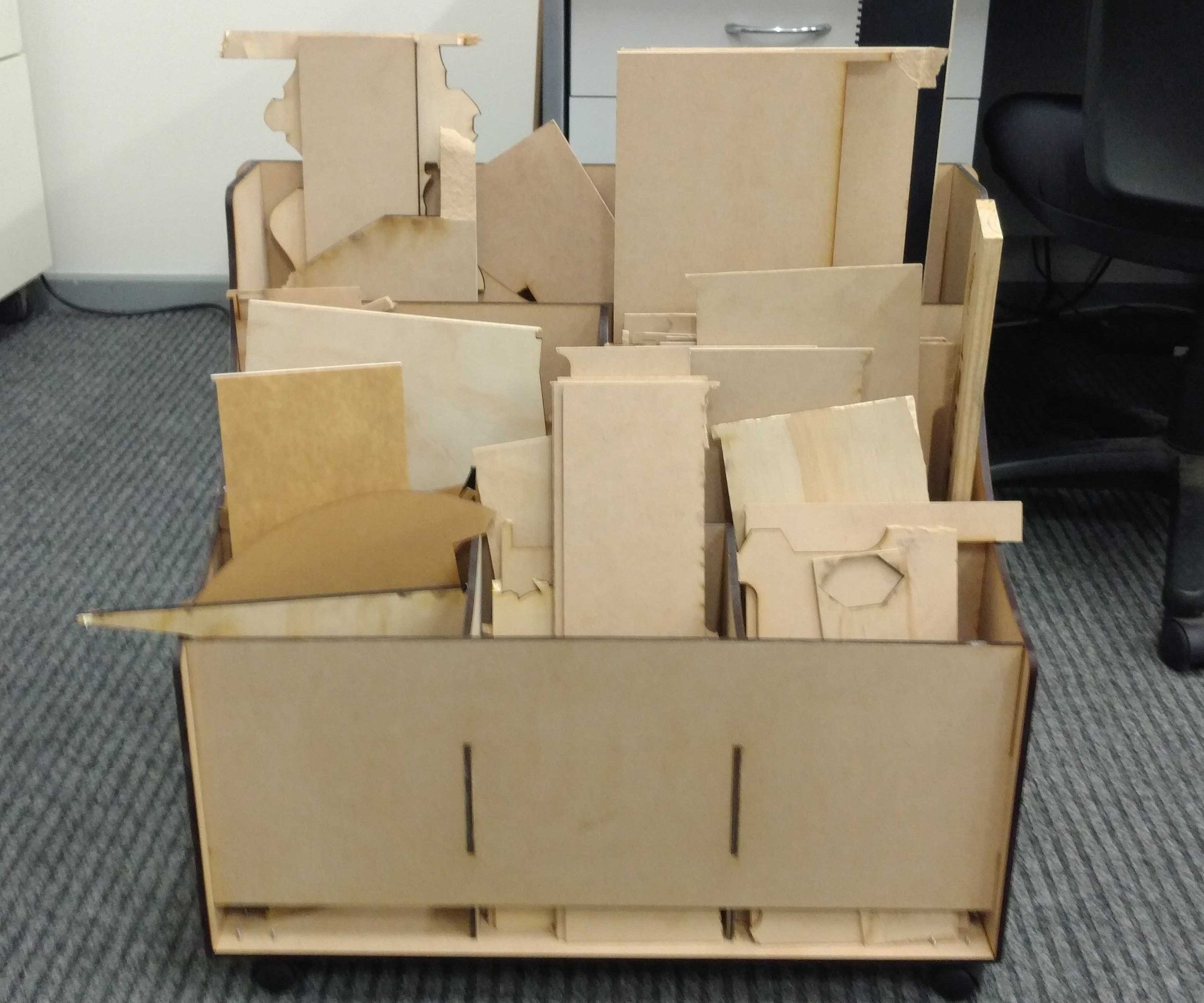 Reusable Scraps Cart