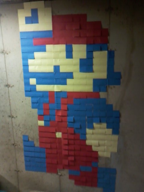 Post-It Note Mario & Bowser