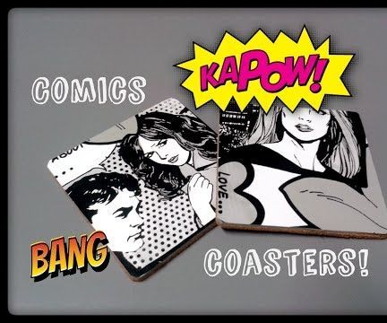 Easy DIY Comic Coasters 