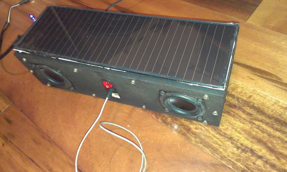 Solar Powered Tunes and Phone Charger