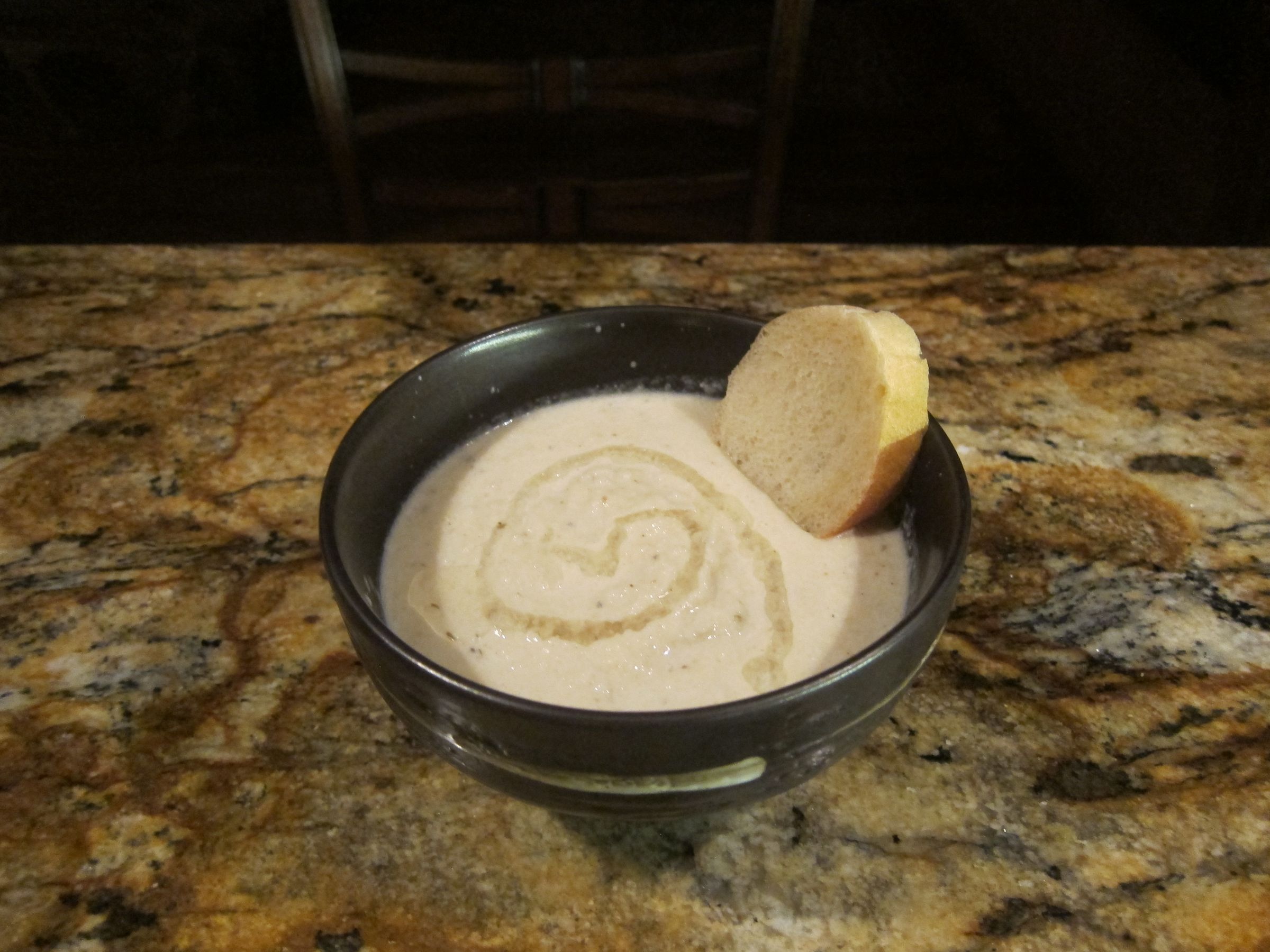 Creamy Roasted Cauliflower and Artichoke Soup