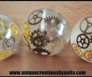 Epoxy Resin Steampunk Door Knobs 