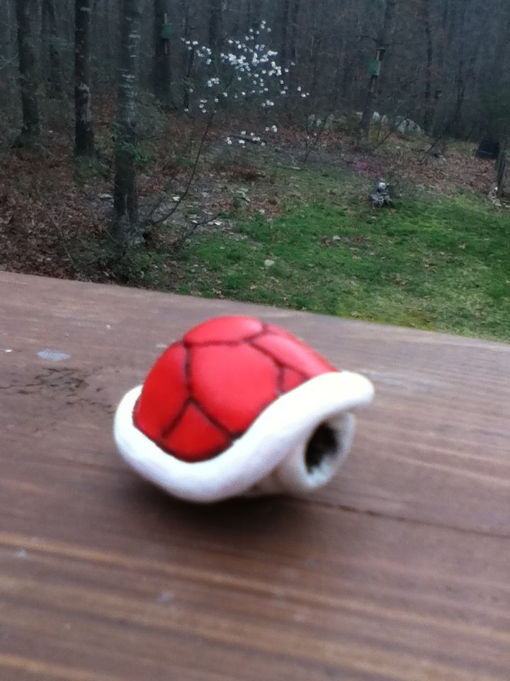 How to make a red turtle shell from Mario