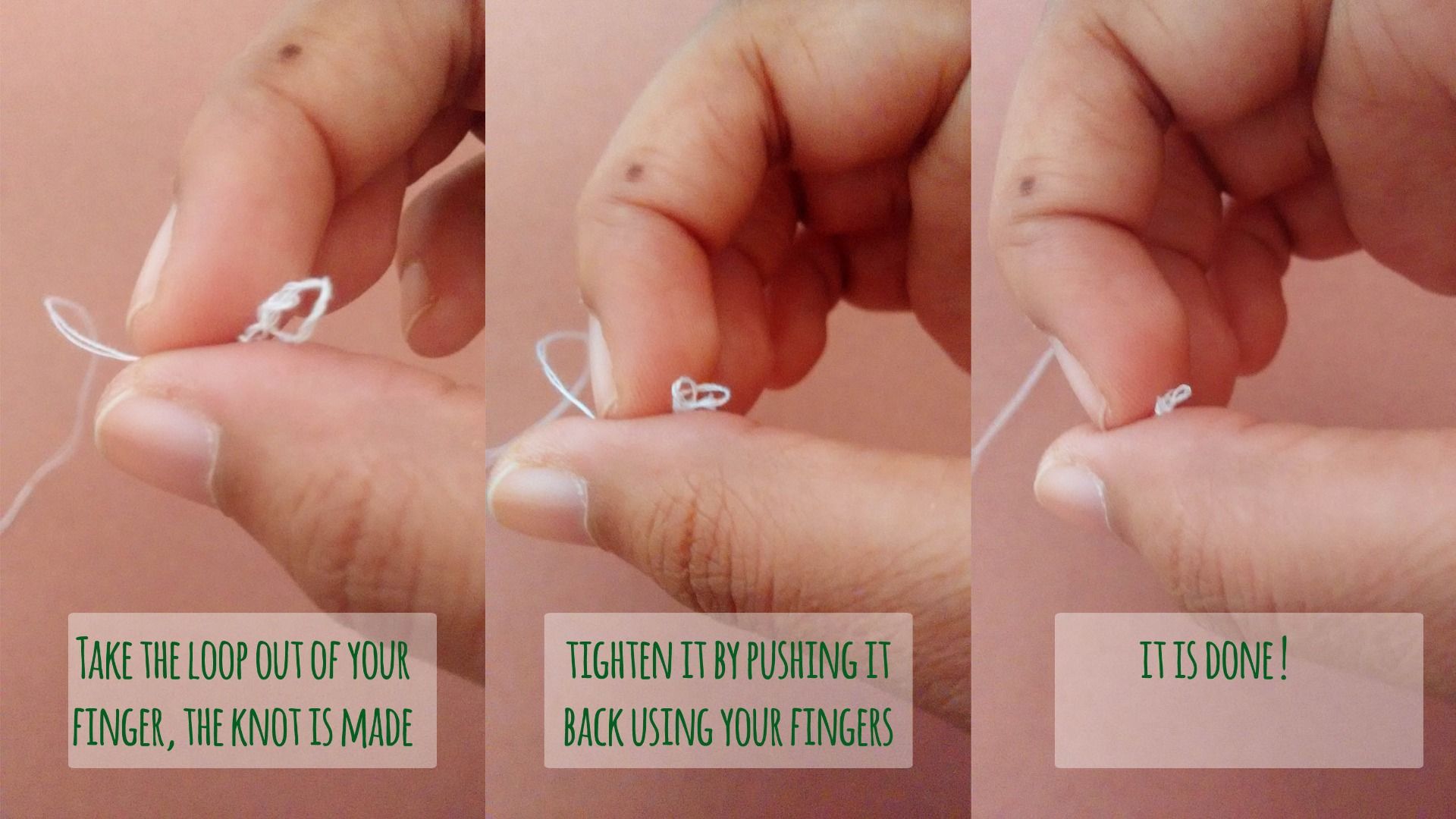 Easy Knot for Hand Sewing 3 Steps (with Pictures) Instructables