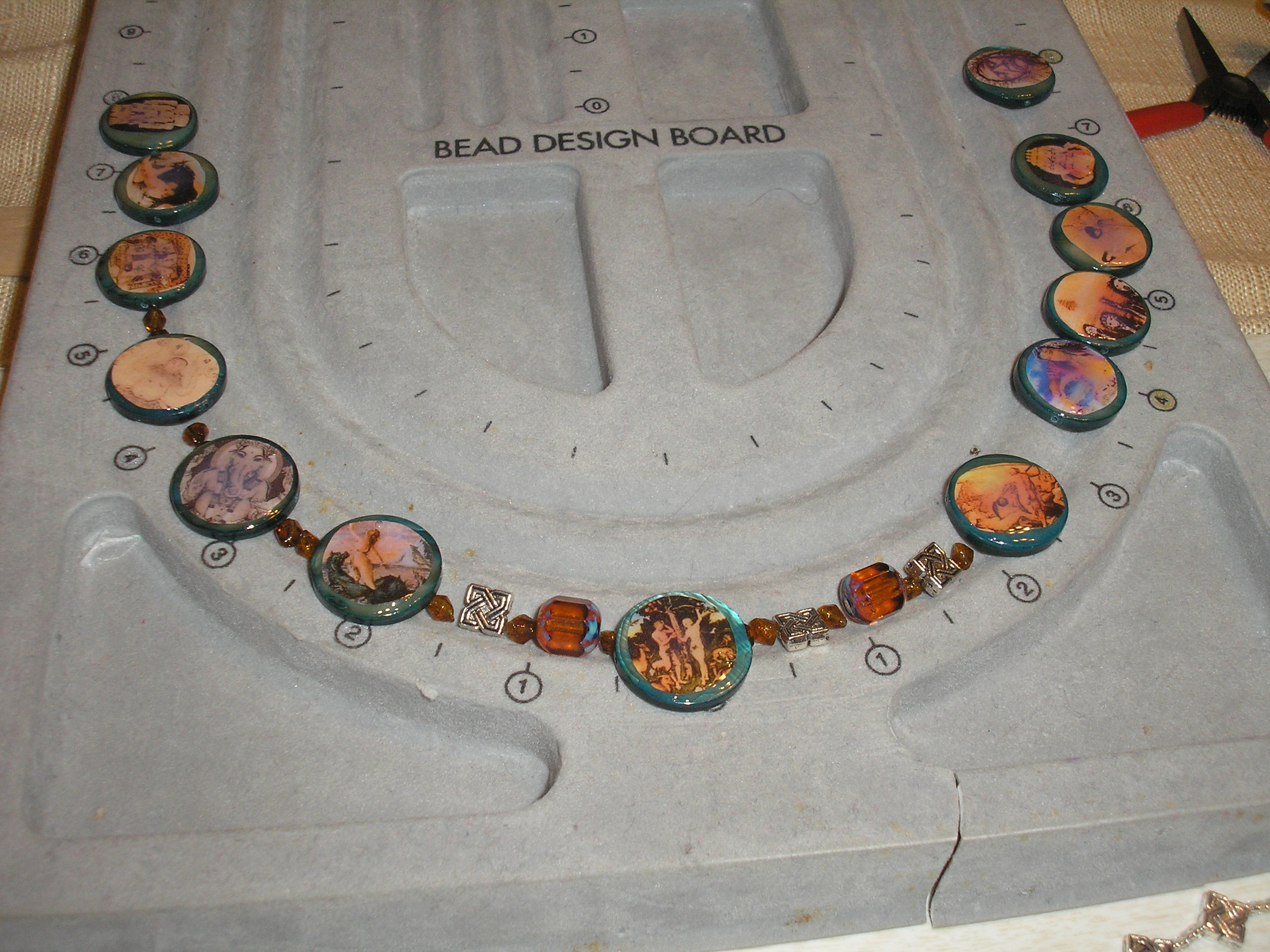 Make a Humanities Project; High Gloss Beaded Necklace and Bracelet