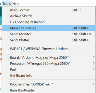 Getting the Library for TFT Display in Arduino IDE