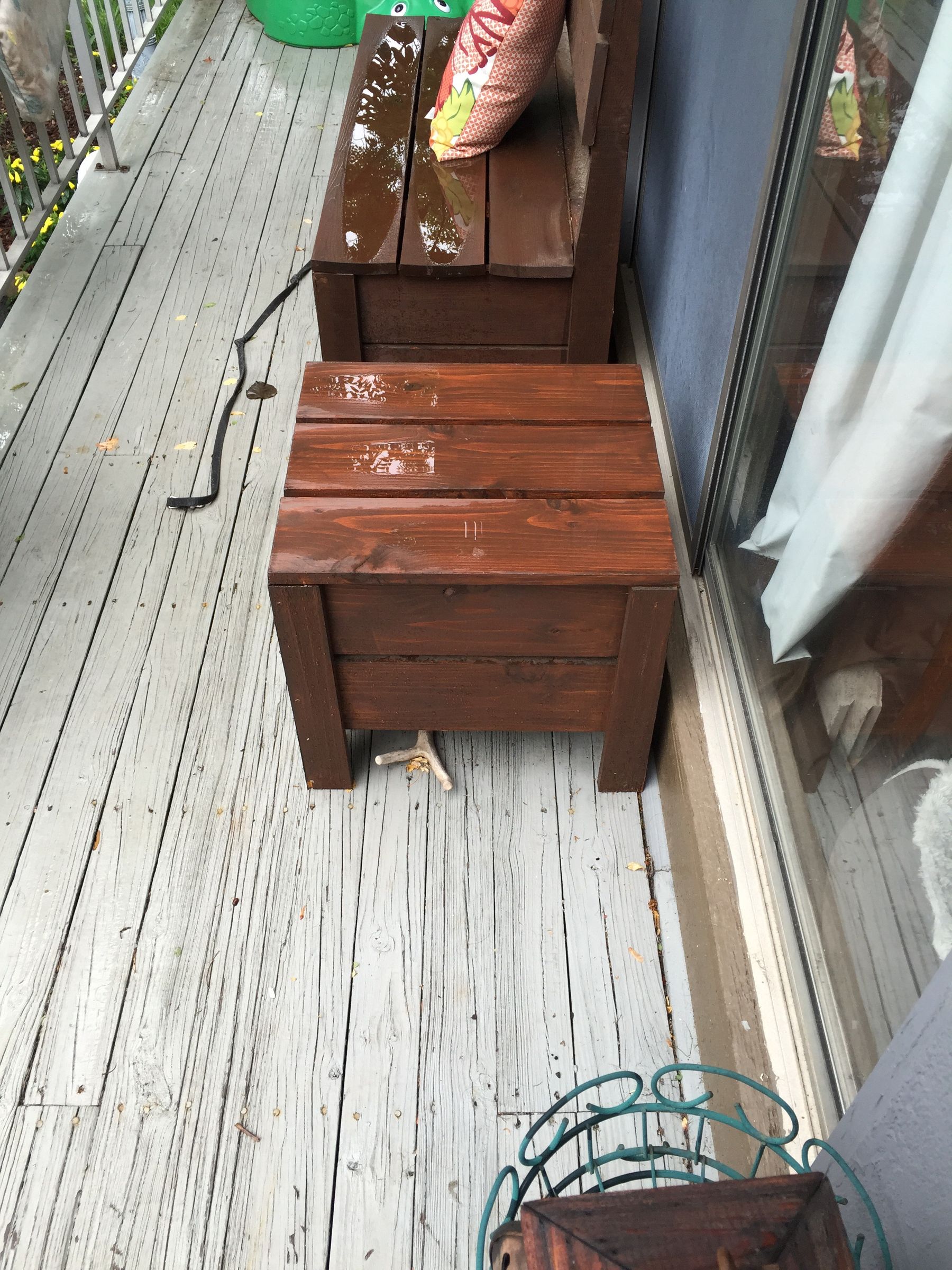 Outdoor Side Table with Storage