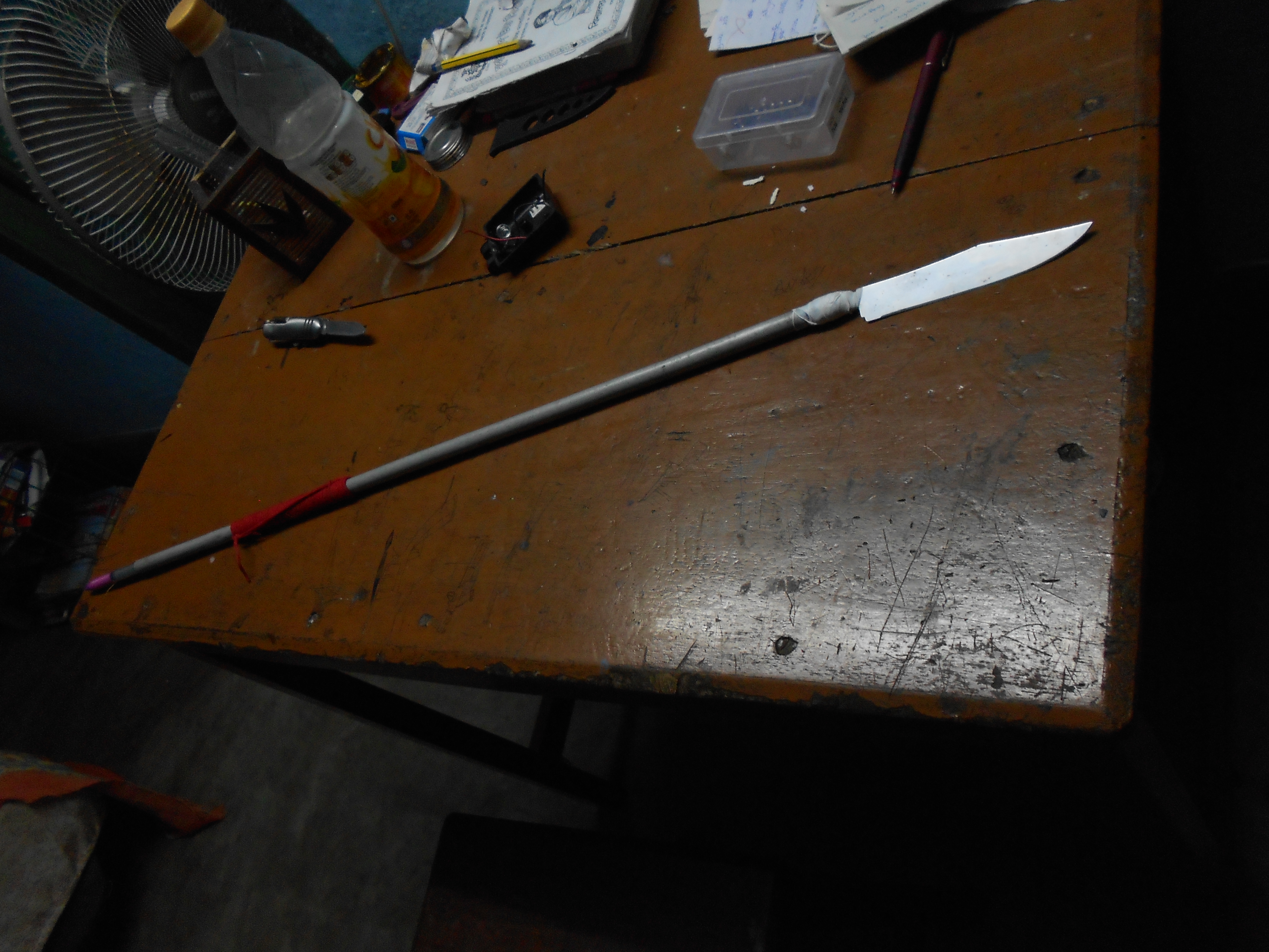 hunting spear with a fishing kit