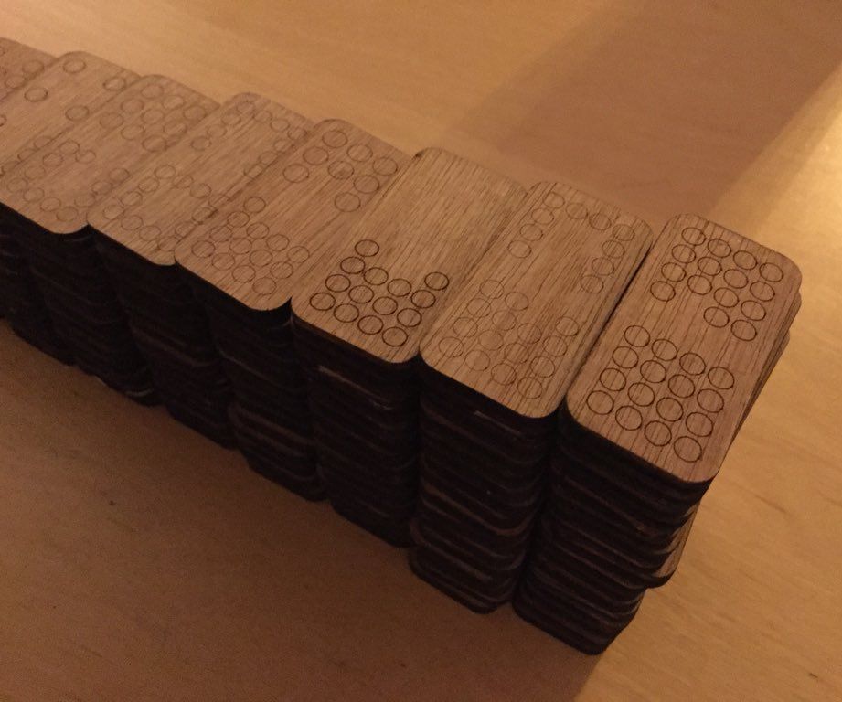An Intense Amount of Laser Cut Dominoes