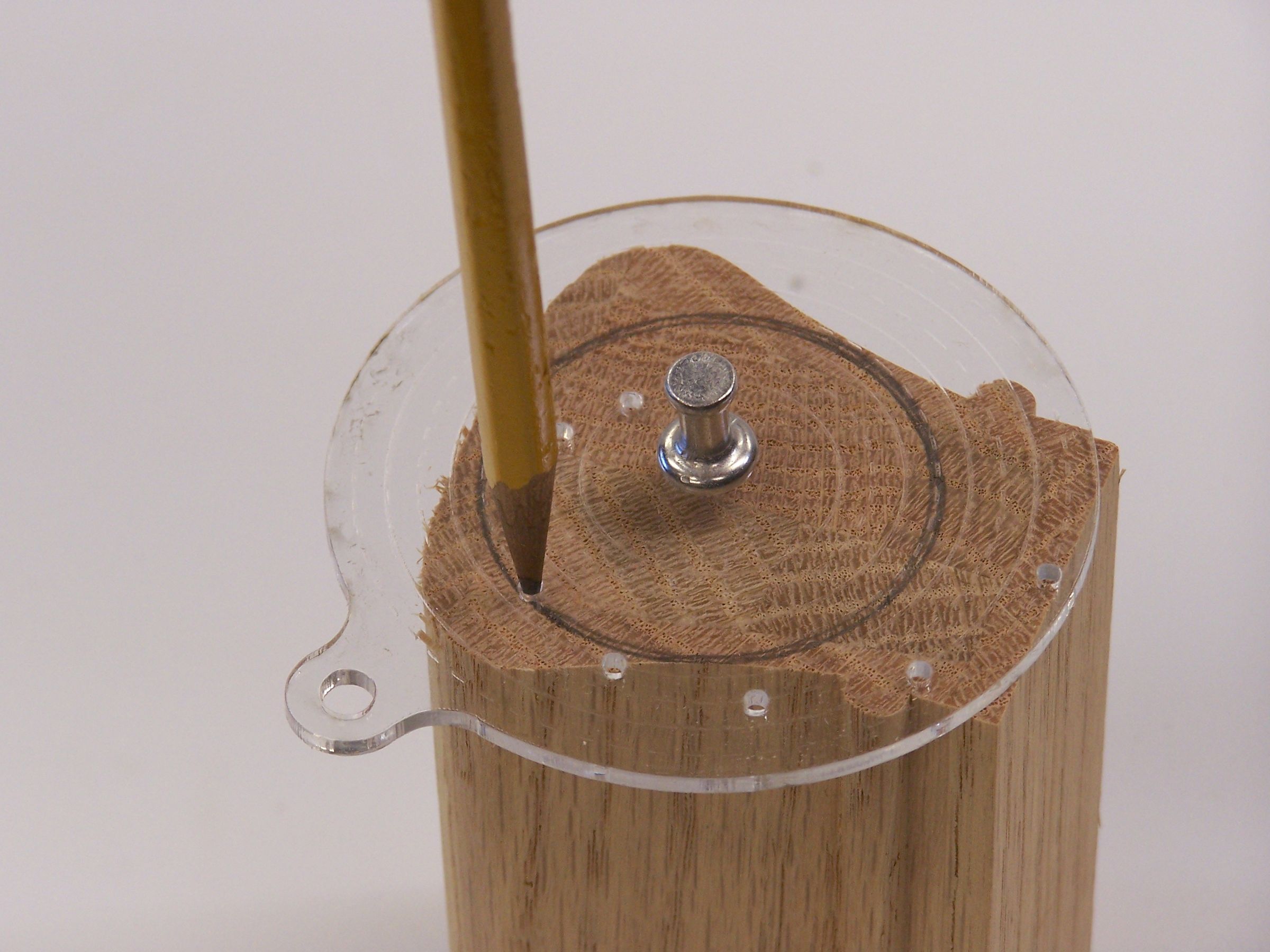 A Small Circle Center Finder & Drawing Aid