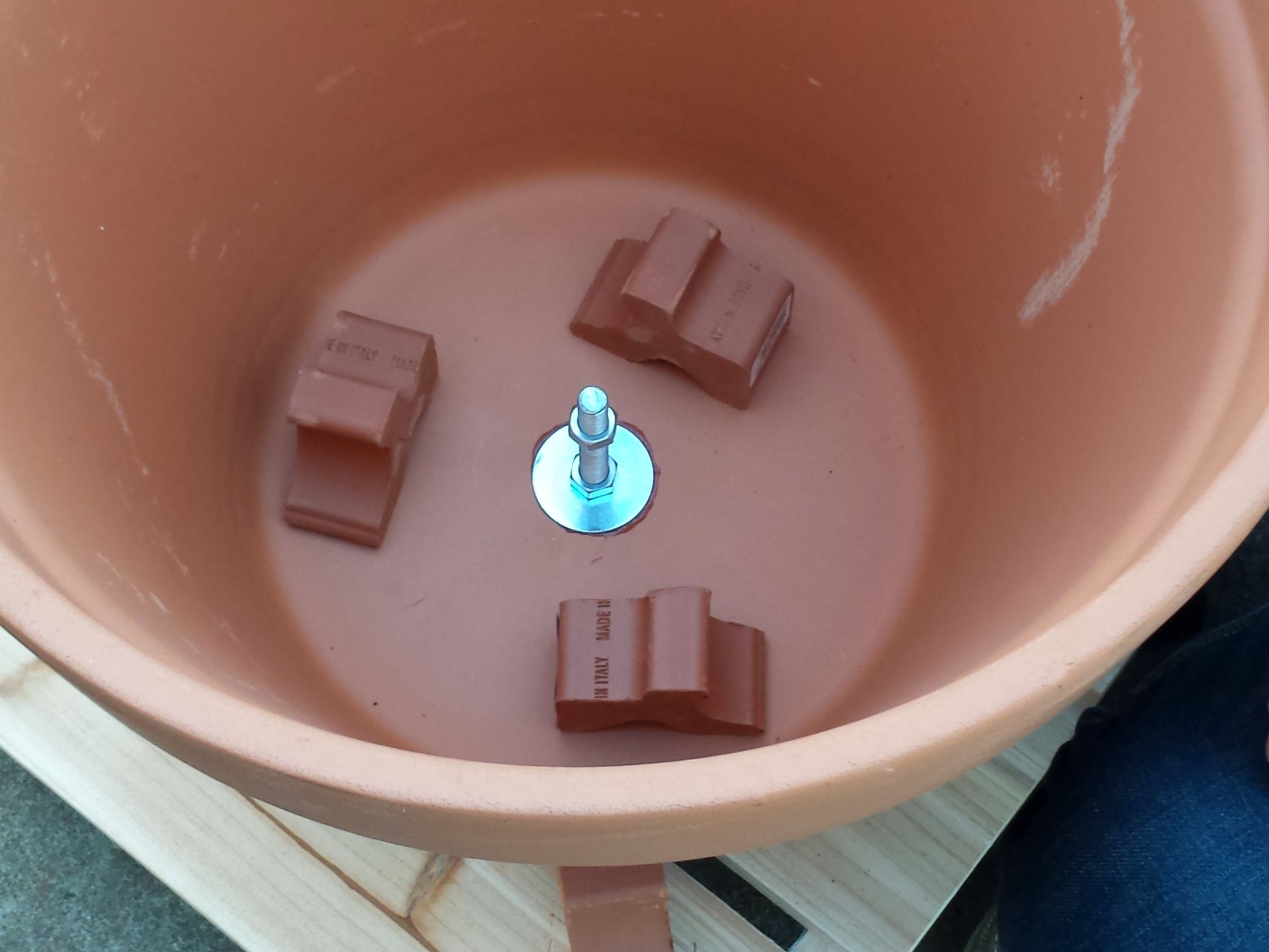 Prepare the Washer on the Bolt to Seal the Inner Pot