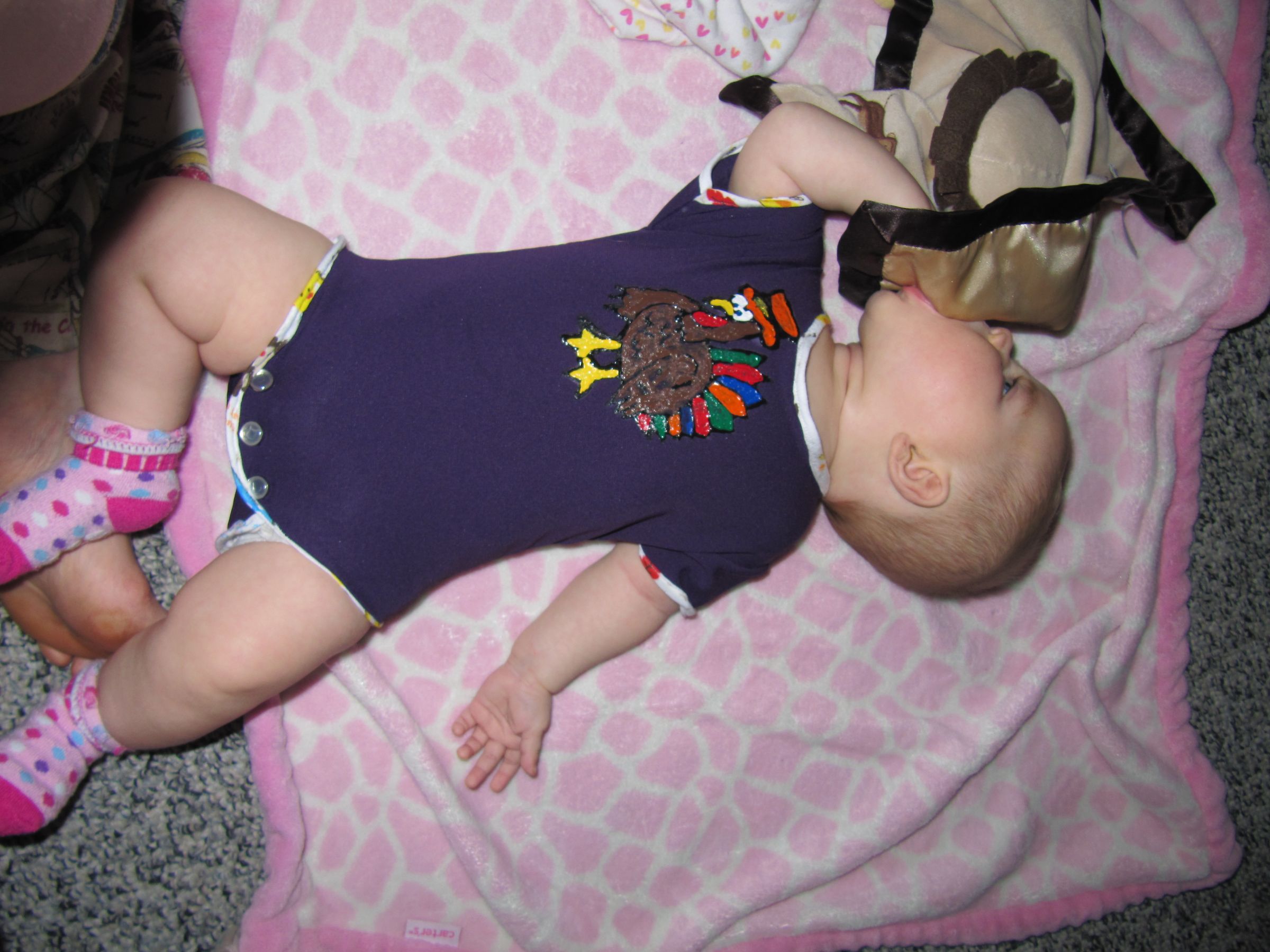 DIY Thanksgiving Onesie!