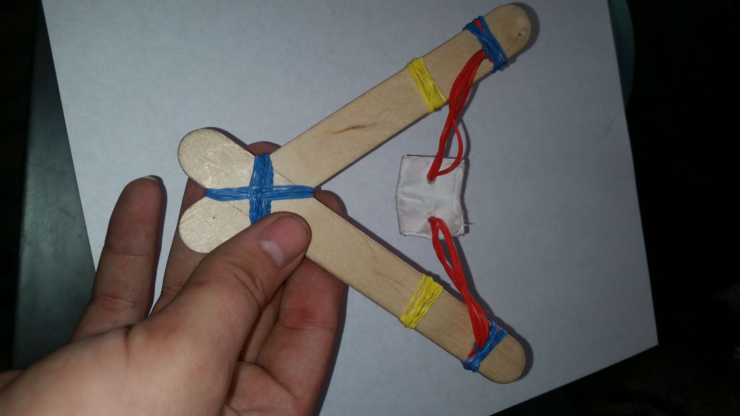 Easy Build Rubber Band Slingshot! No Adhesives! 12 Steps Instructables