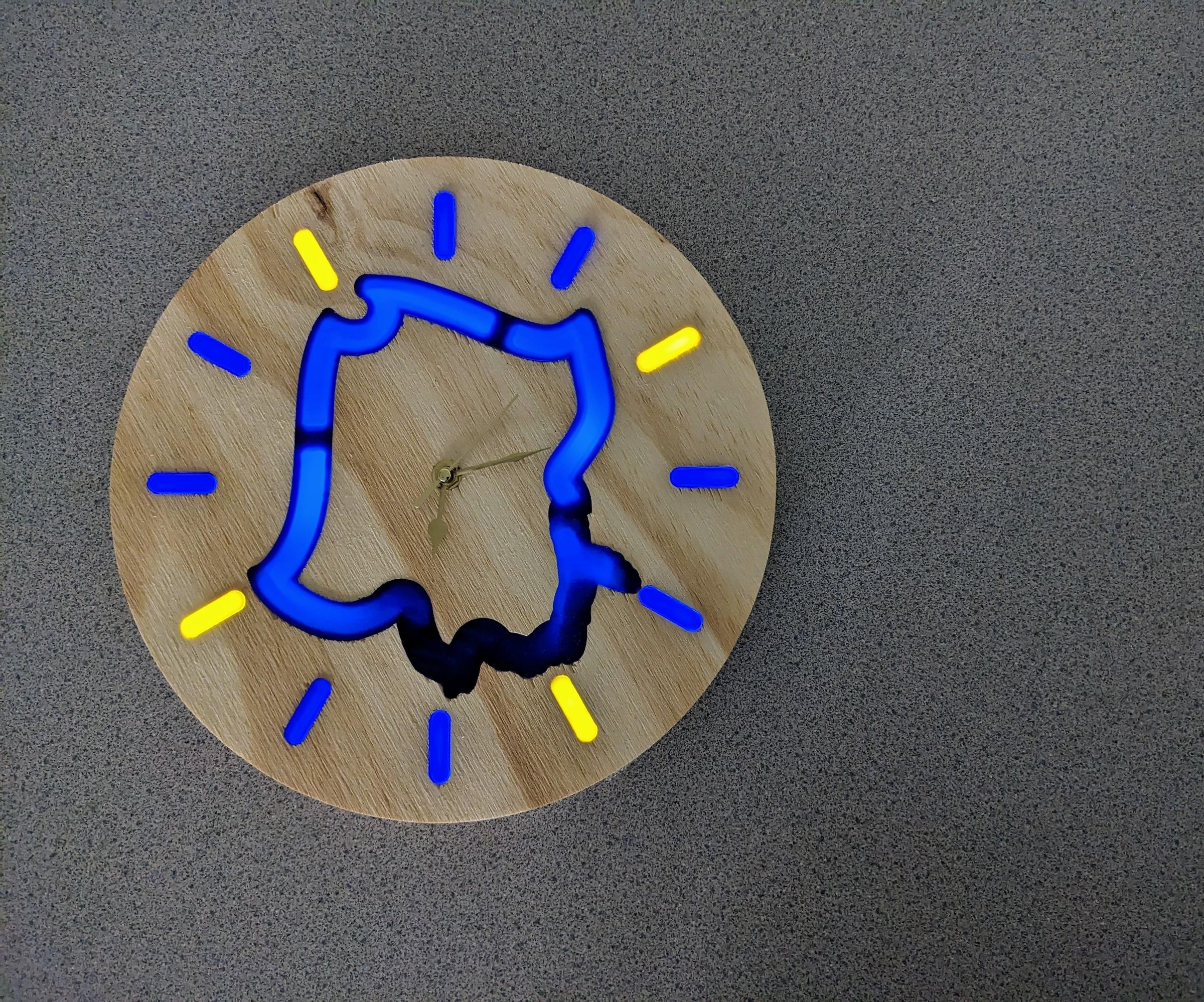 Backlit Analog Wall Clock