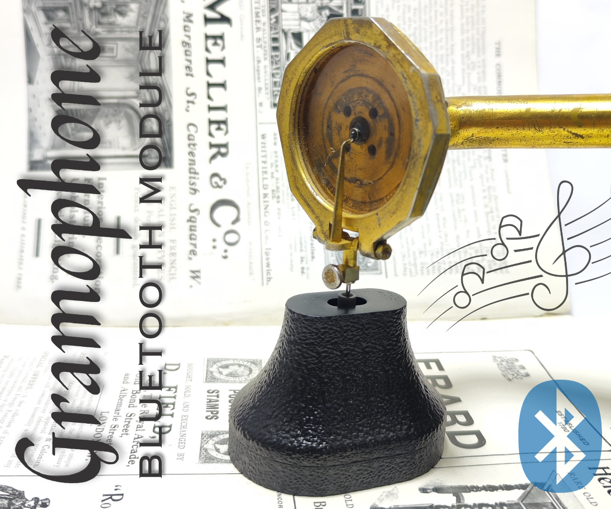 Bring Your Gramophone Into the 21st Century With a DIY Bluetooth Addon!