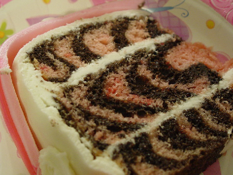 Zebra Striped Cake!