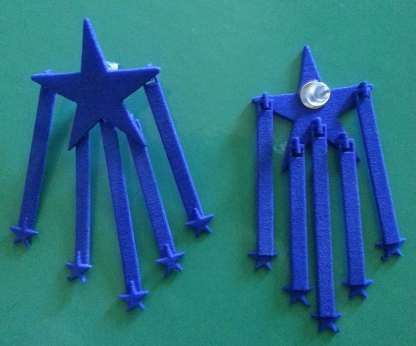 Putting Together Stars and Strips Earrings *Studs