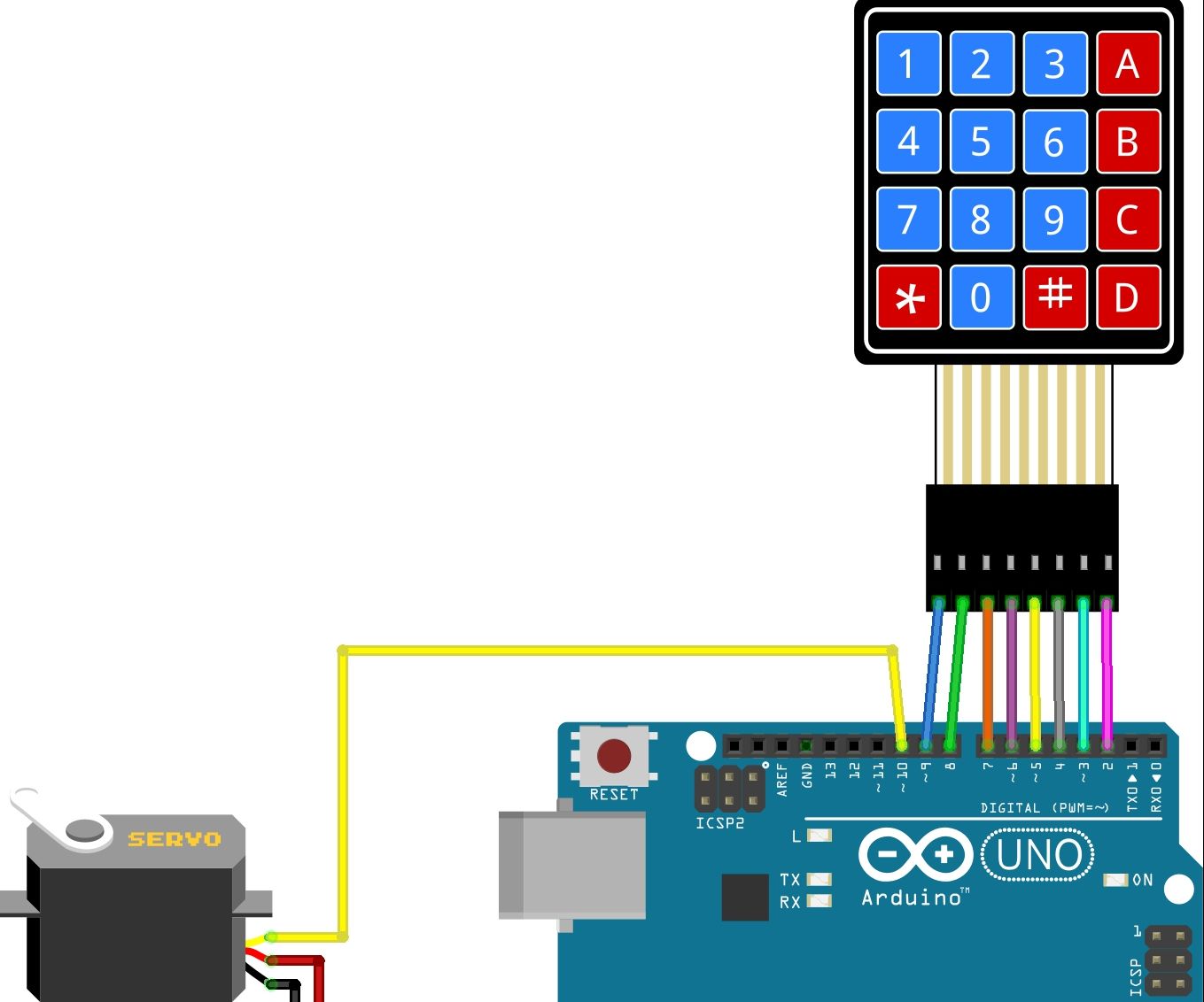 Servo With Keypad Entry