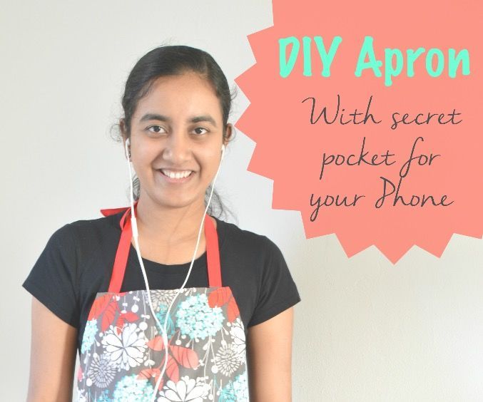 How to Sew an Apron With Secret Pocket for Your Phone
