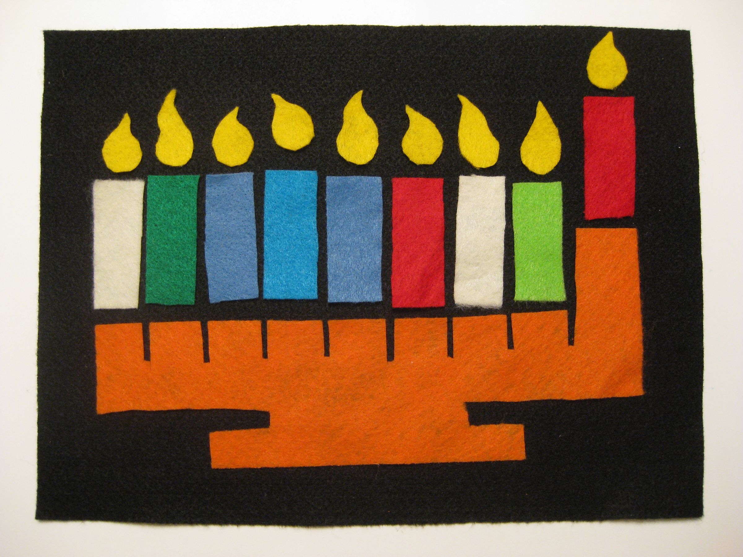 Light-Up Felt Menorah With Chibitronics Circuit Sticker (Proof of ...