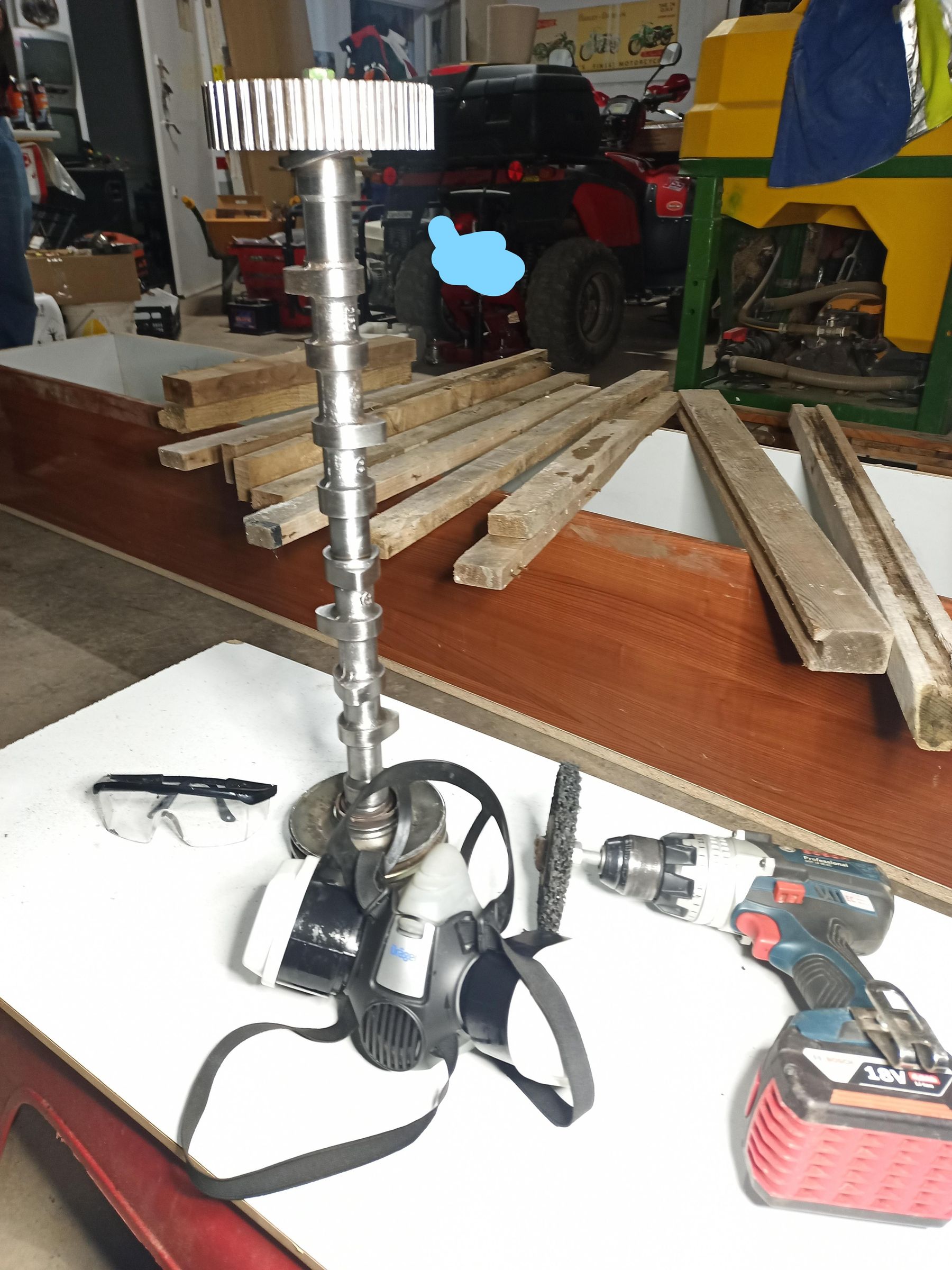 How to Make a Camshaft Lamp 4 Steps Instructables