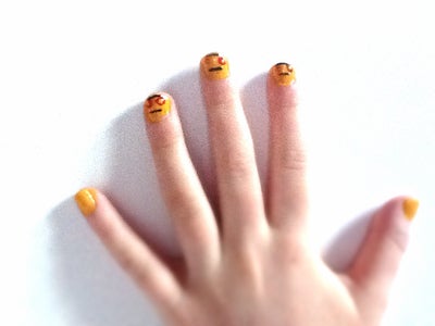 Instructables Robot Nail Art!