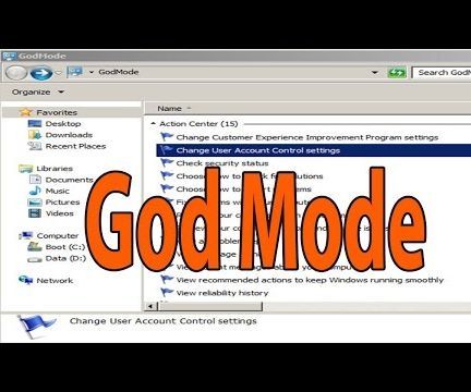 How to enable Windows 7 God Mode