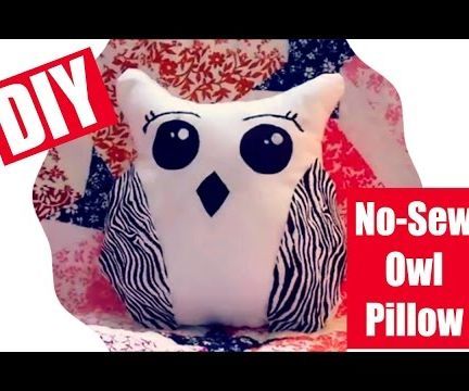DIY Cute No-Sew Owl Pillow