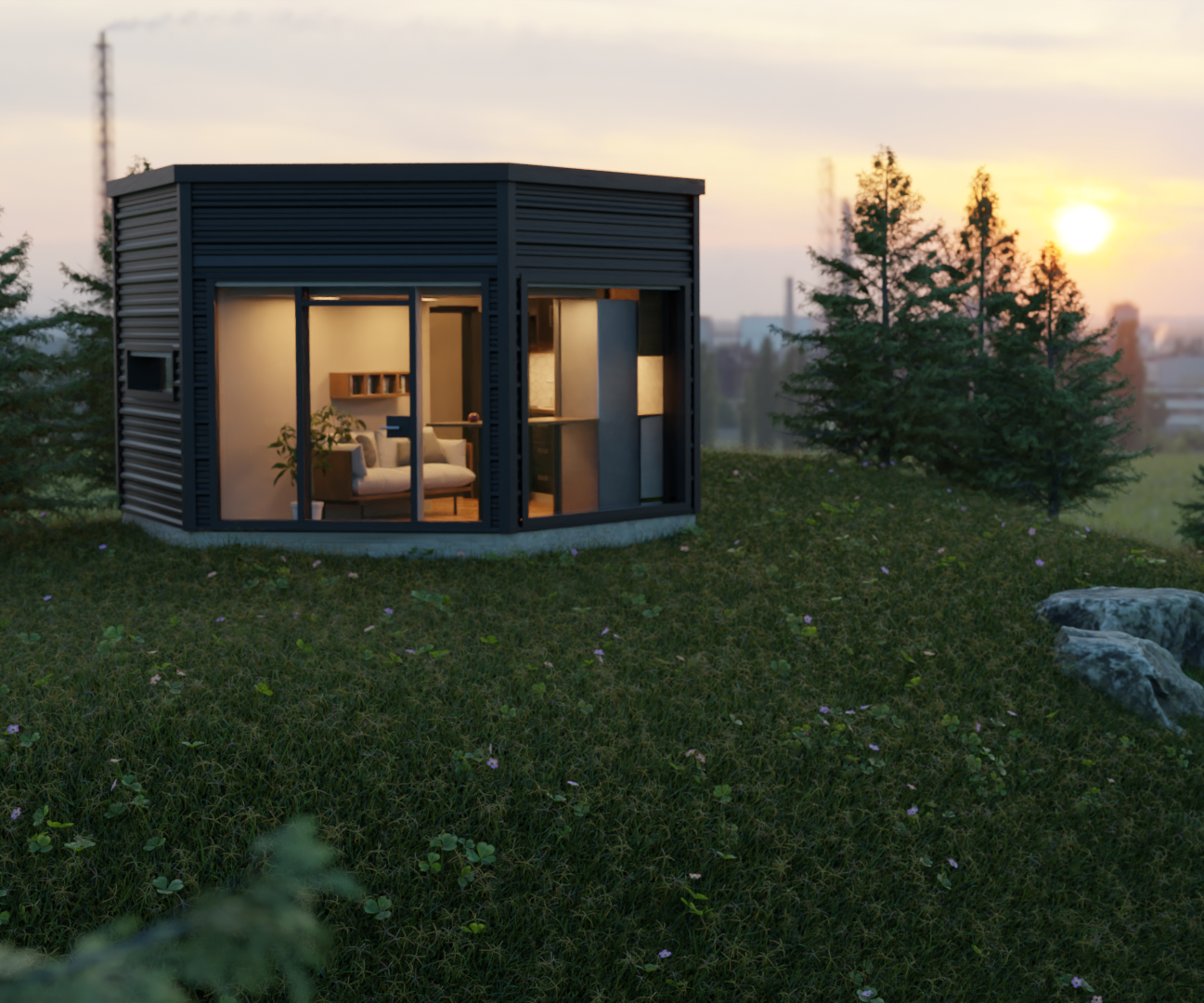 Hex-House: Affordable Hexagonal Modular Homes