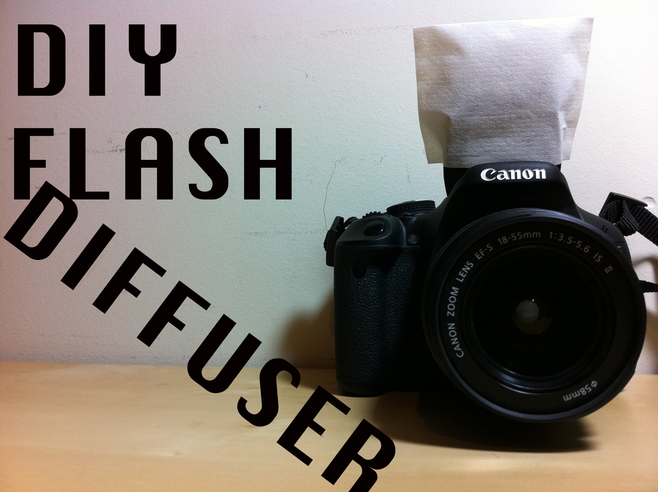 Easy Diy Camera Flash Diffuser 4 Steps Instructables Easy Diy Camera Flash Diffuser 4 Steps Instructables