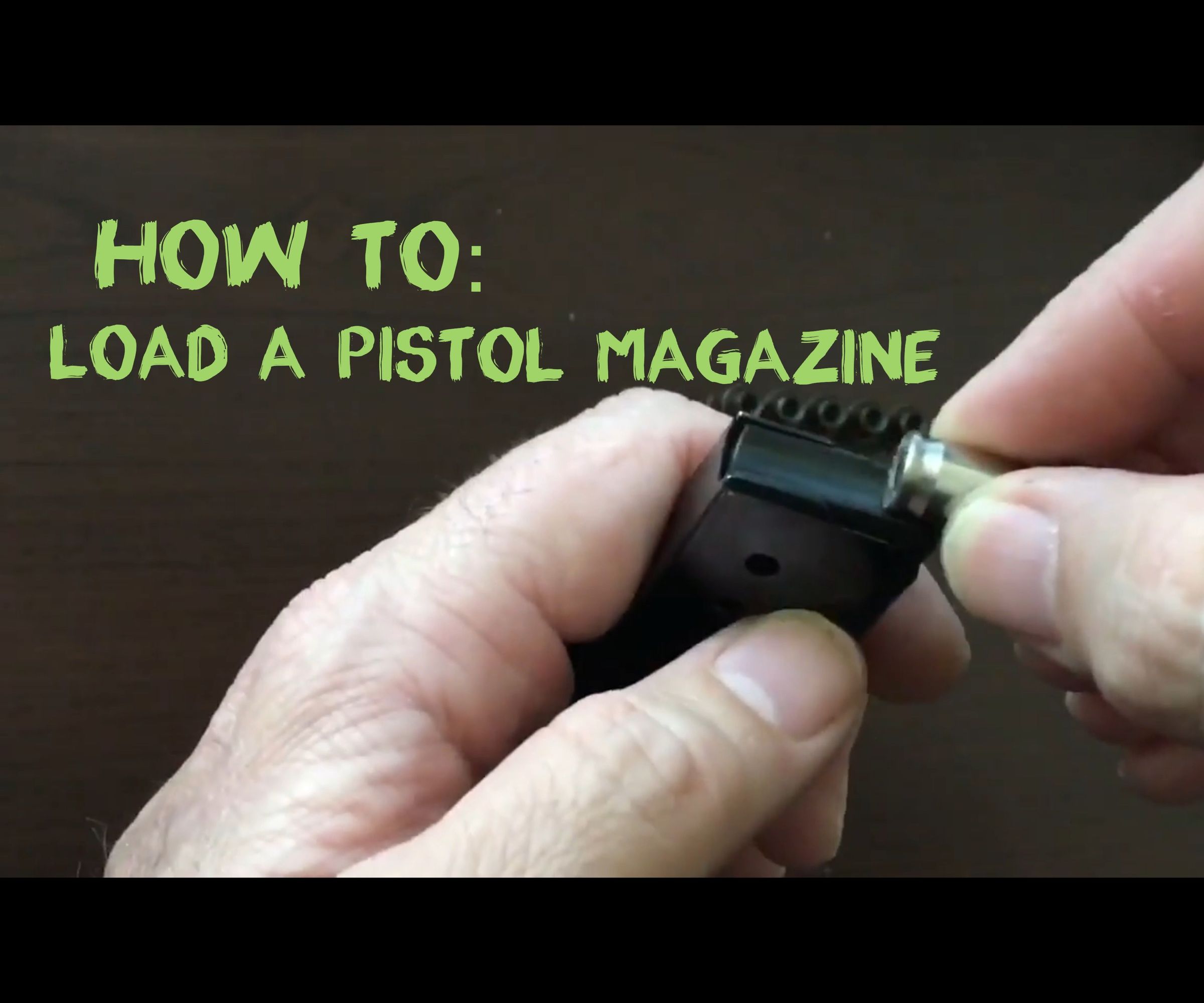 How to Load a Pistol Magazine