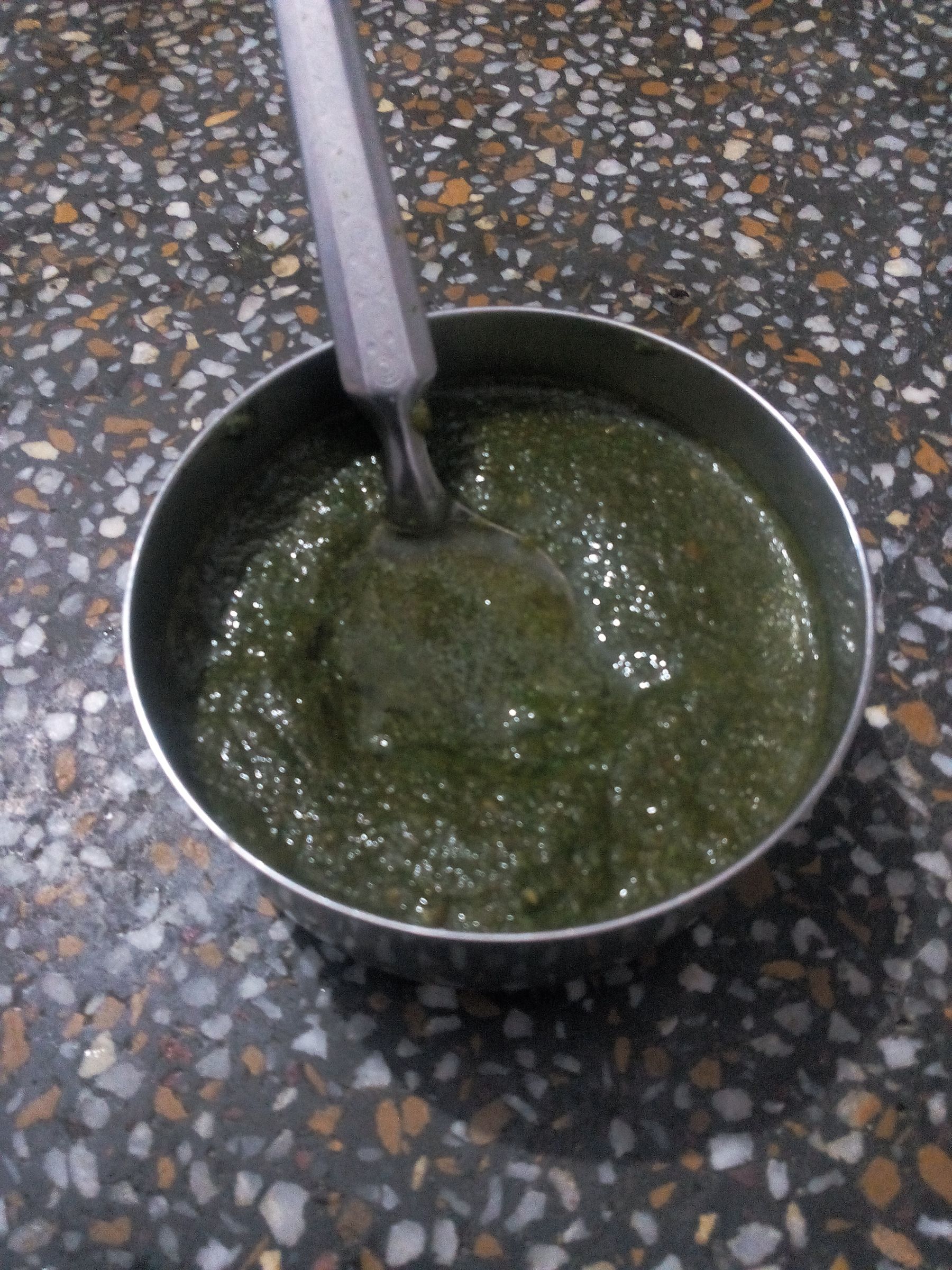 Spicy- Tangy Green Coriander Chutney in 2 Steps
