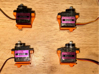 Attaching Mounts to Servo
