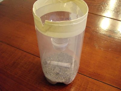 Plastic Bottle Self Extinguishing Ashtray