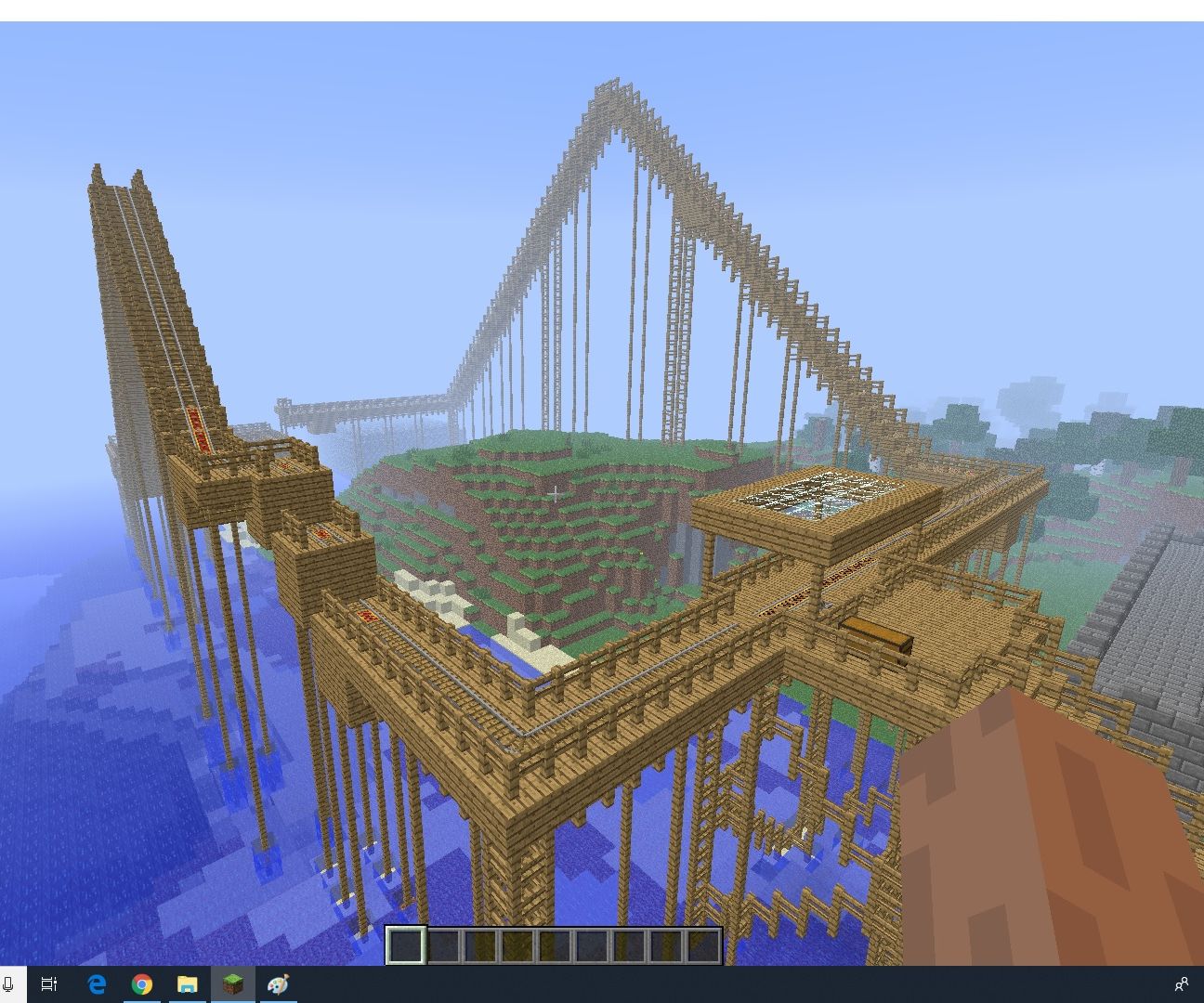Minecraft Rollercoaster 6 Steps Instructables