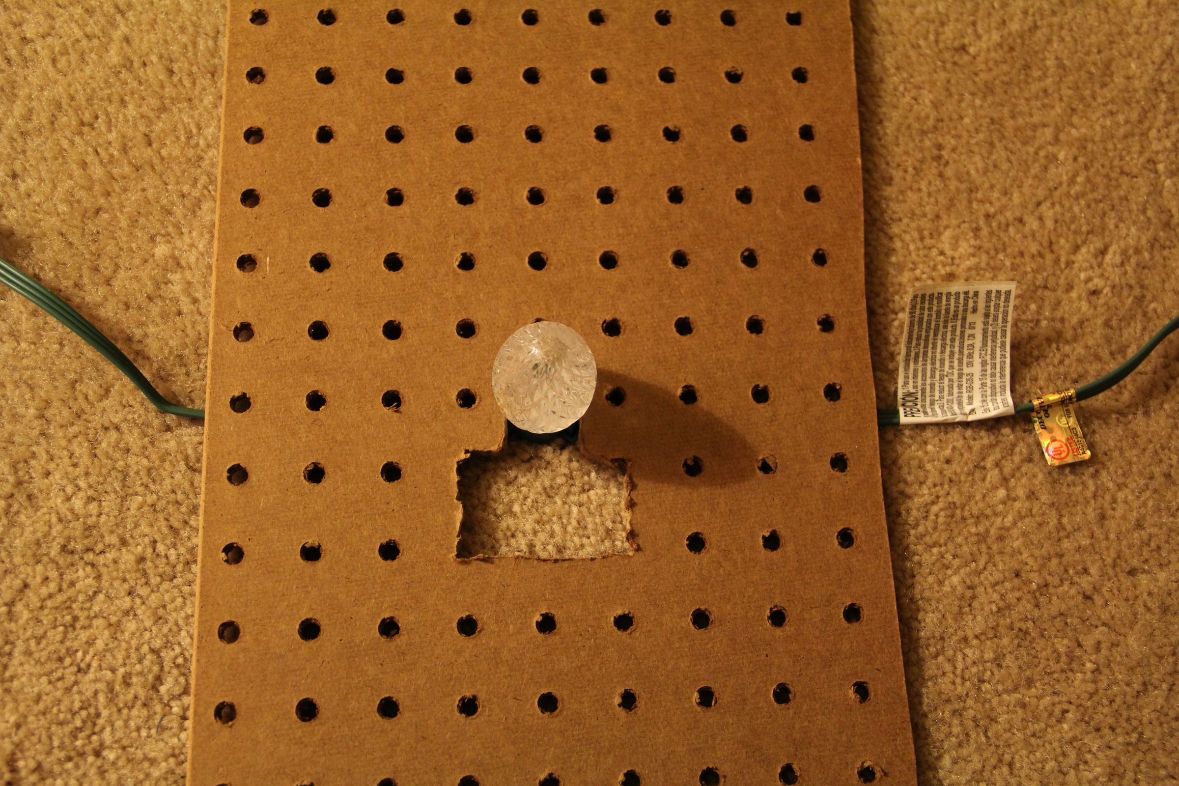 Pie Tin Christmas Tree With GE Color Effects LED Lights 7 Steps (with