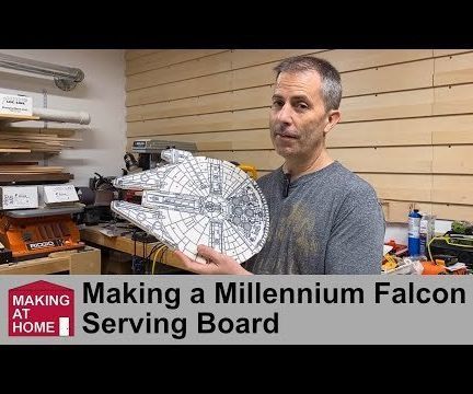 Millennium Falcon Serving Board From Left Over Countertop Material