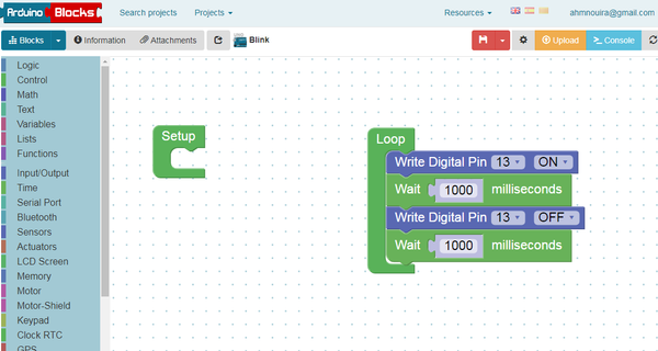 Arduino Printable Code Blocks How to Use ArduinoBlocks : 6 Steps - Instructables