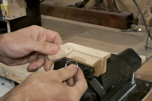 Smooth the Key Ring With Sandpaper and Mount the Split Ring